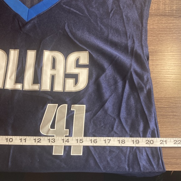 Vintage DIRK NOWITZKI #41 Jersey Dallas Mavericks - NBA Jersey Sz XL - Picture 7 of 9